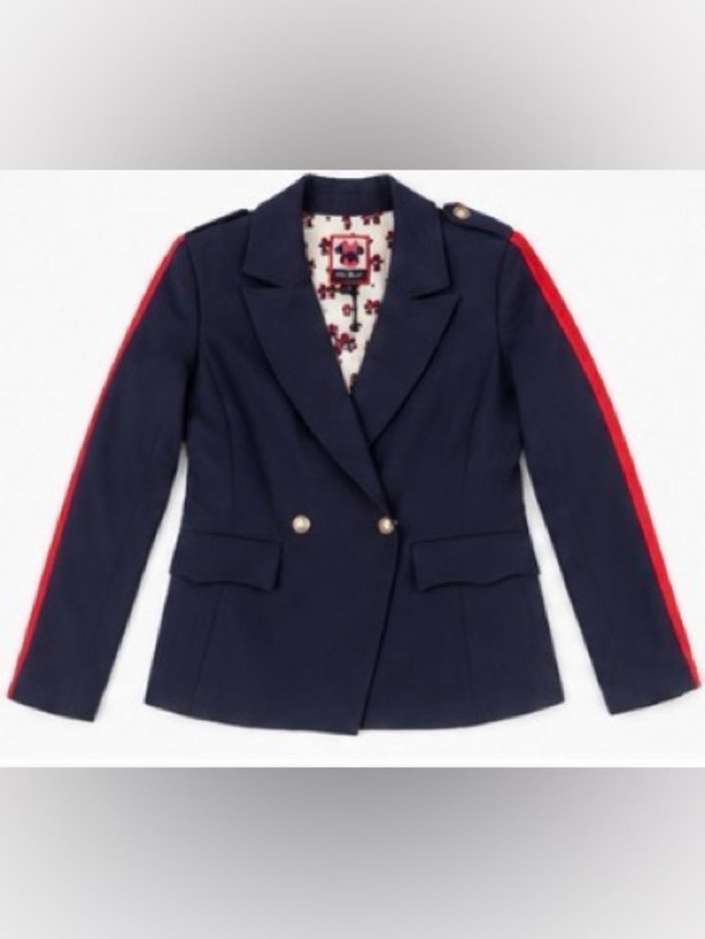 Disney x Macy’s Minnie Mouse Navy Military Blazer NWT Size 2 $120 MSRP